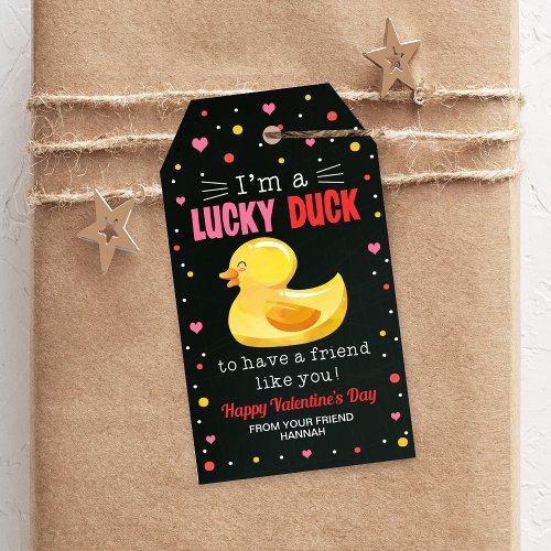 Duck Gift Tags Classroom Valentines Tag