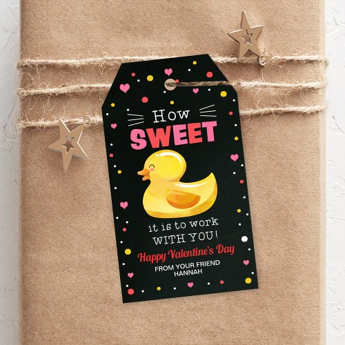 Duck Gift Tags Coworker Valentines Tag