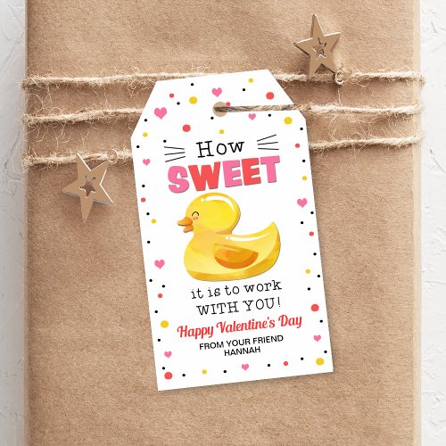 Duck Gift Tags Coworker Valentines Tag