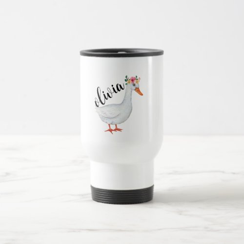 Duck Gifts for Duck Lovers _ Personalized Farm  Travel Mug