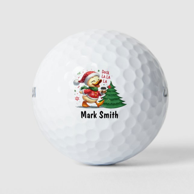 Duck golfer is golfing golf balls (Front)