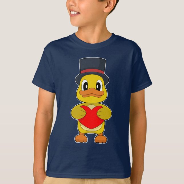 Duck Groom Cylinder Wedding T-Shirt (Front)