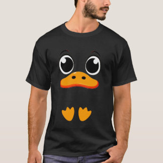 Duck Halloween Costume Men Women Kids Lazy Duck Ha T-Shirt