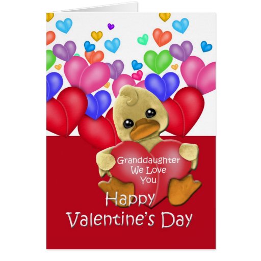 Elegant 70 Granddaughter Valentine Card