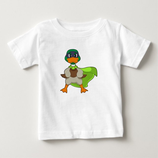 Duck Hero Cape Baby T-Shirt (Front)