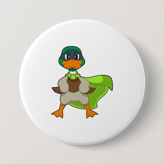 Duck Hero Cape Button (Front)