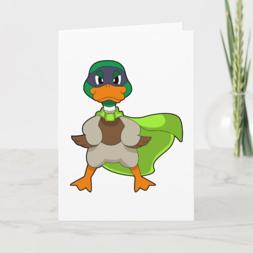 Duck Hero Cape Card