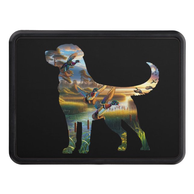 Duck Hitch Cover, Labrador Trailer Hitch Cover (Front)