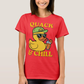Duck Holiday – Duck on Tropical Vacation T-Shirt