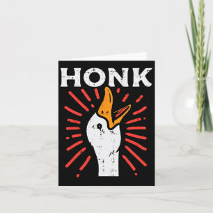 Duck Honk Funny Quack Goose Chicken Meme Men Women Card