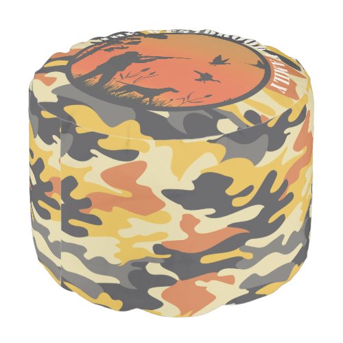 Duck Hunter and Camo Pouf