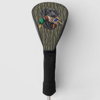 Duck Hunter Dog Waterfowl Hunting Oak Bark Camo Golf Head Cover