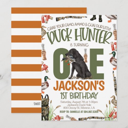 Duck Hunter First Birthday