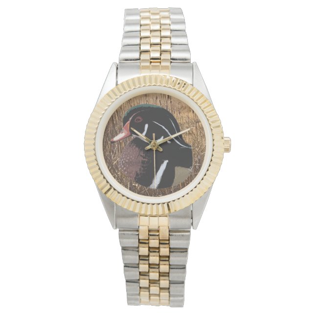 Duck Hunter Gifts, Wood Duck Hunting Watch (Front)