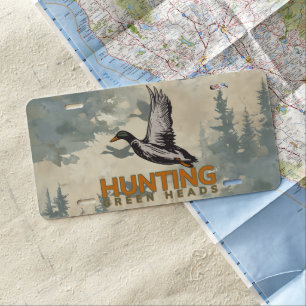 Duck Hunter License Plate