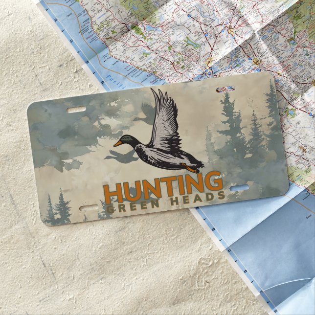 Duck Hunter License Plate (In Situ)