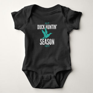 Duck Hunters can't wait for Duck Hunting Season Baby Bodysuit