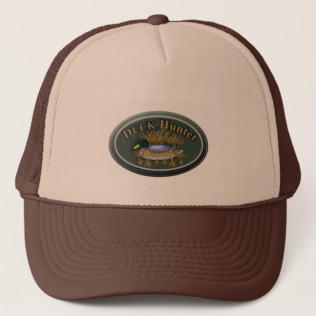 Duck Hunters Head Gear Trucker Hat (Front)
