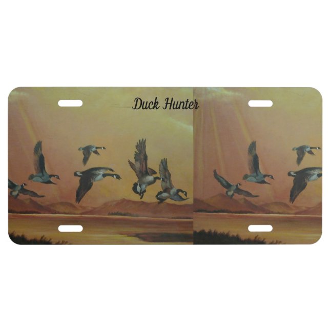 Duck Hunter's License Plate (Front)