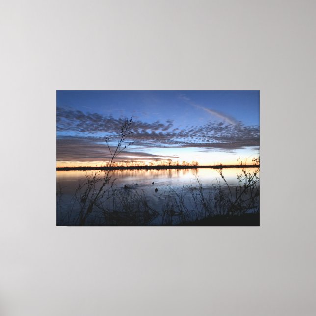 Duck Hunter's Sunrise Canvas Print (Front)