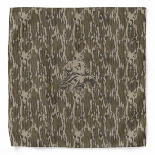 Duck Hunters with Dog Forest Bottom Lands Camo Bandana