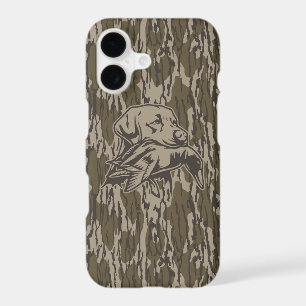 Duck Hunters with Dog Forest Bottom Lands Camo iPhone 17 Case