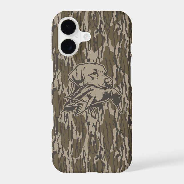 Duck Hunters with Dog Forest Bottom Lands Camo Case-Mate iPhone Case (Back)