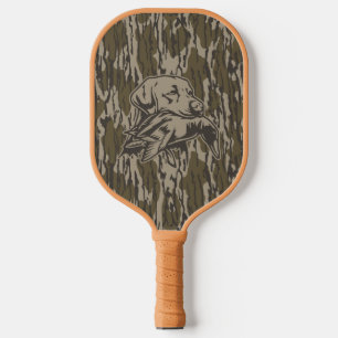 Duck Hunters with Dog Forest Bottom Lands Camo Pickleball Paddle