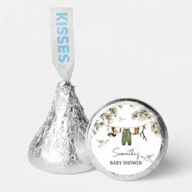 Duck Hunting Baby Shower Hershey®'s Kisses® (Front)