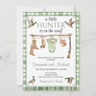 Duck Hunting Baby Shower Invitation