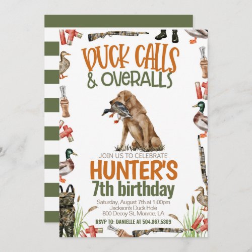 Duck Hunting Birthday Invitation