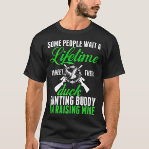 Duck Hunting Buddy Tshirt golden retriever a woman