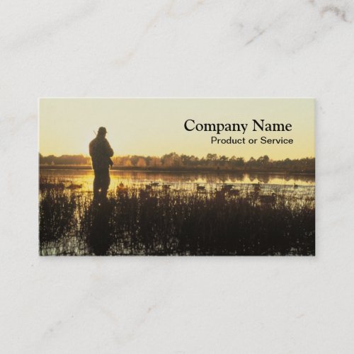 Duck hunting business card