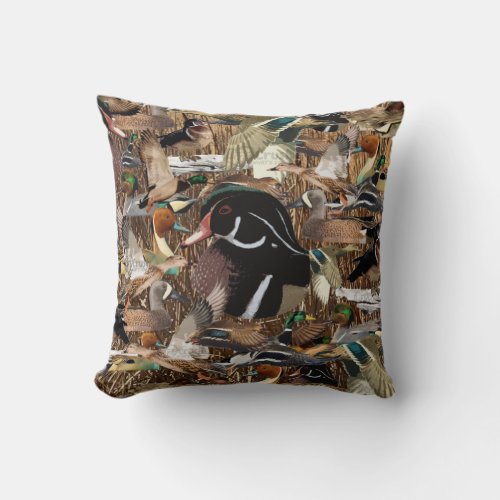 Duck Hunting Dcor Duck Hunting Throw Pillow