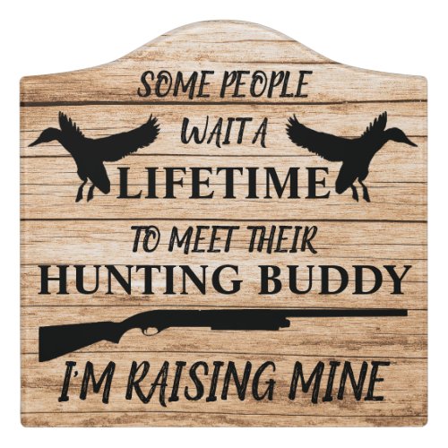 Duck Hunting Father and Son Hunters Door Sign