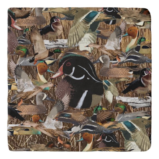 Duck Hunting Gifts, Duck Décor Trivet (Front)