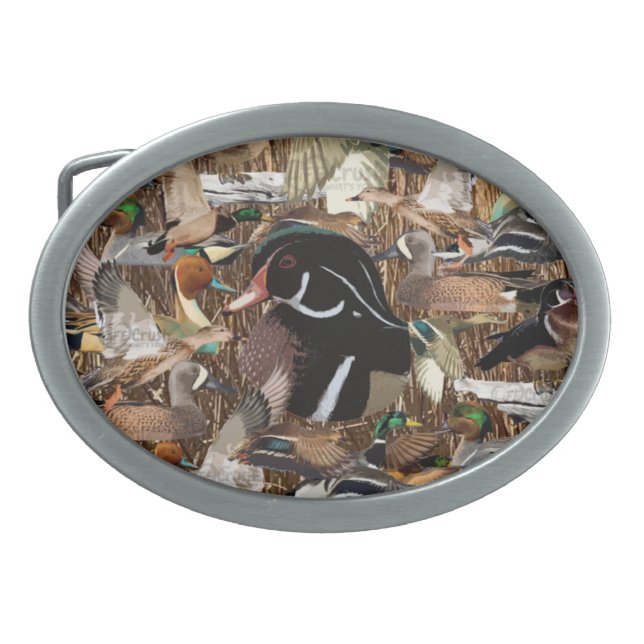 Duck Hunting Gifts, Duck Hunter Belt Buckle (Front)