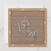Duck Hunting Invitation with wood frame (Back)