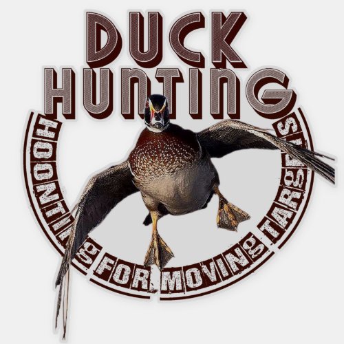 Duck  hunting logo Sticker