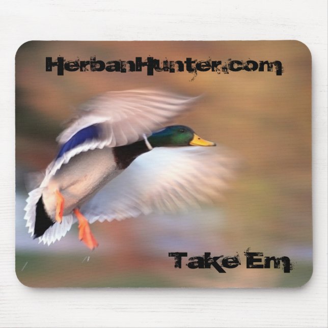 Duck Hunting Mallard Mouse Pad (Front)
