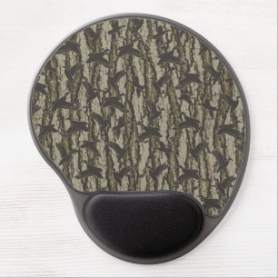 Duck Hunting Oak Tree Bark Camo Ducks Gel Mouse Pad