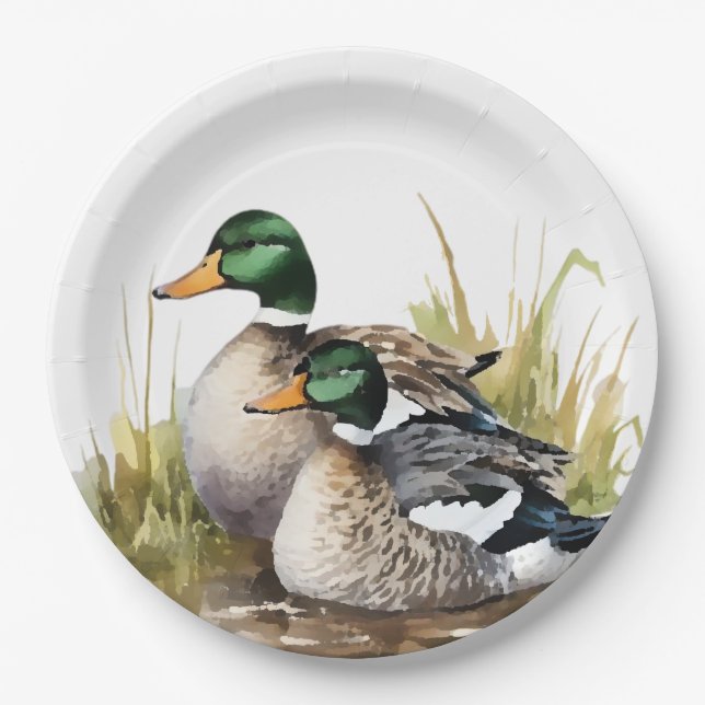 Duck Hunting Paper Plates (Front)