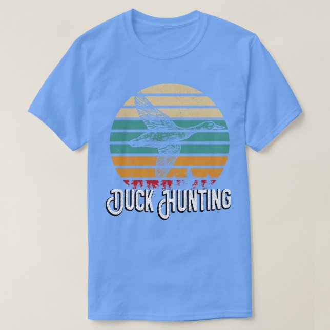Duck Hunting Retro Bird Hunter T-Shirt (Design Front)