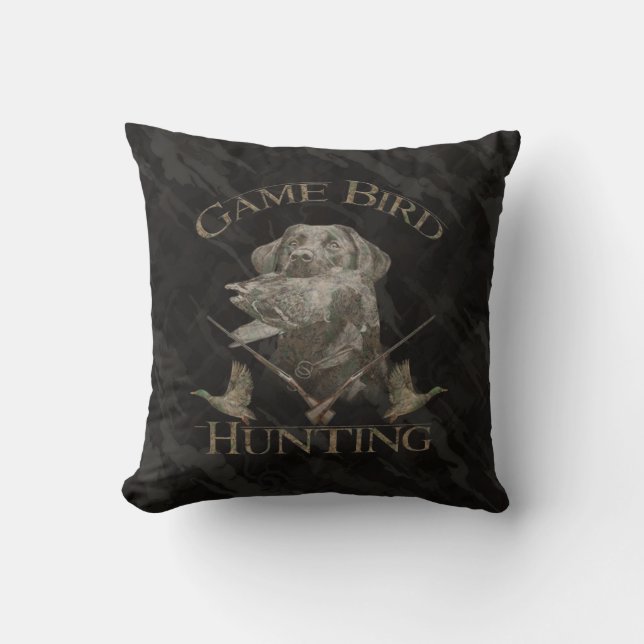 Duck Hunting  Throw Pillow (Front)