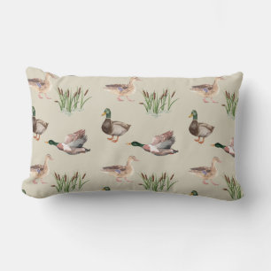 Duck Hunting Throw Pillow Mallard