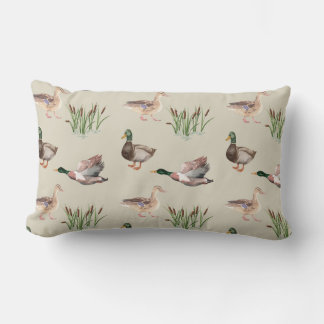 Duck Hunting Throw Pillow Mallard
