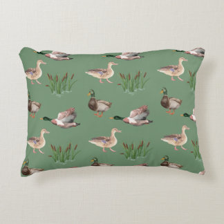 Duck Hunting Throw Pillow Mallard