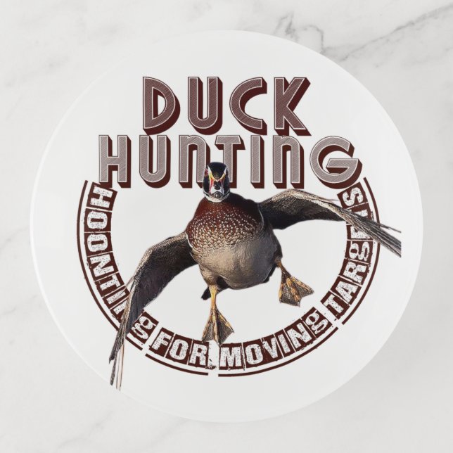Duck hunting   Trinket Tray (Front)