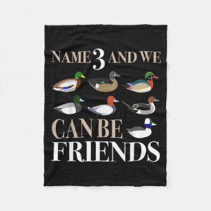 Duck Hunting Waterfowl Hunters Different Duck  Fleece Blanket