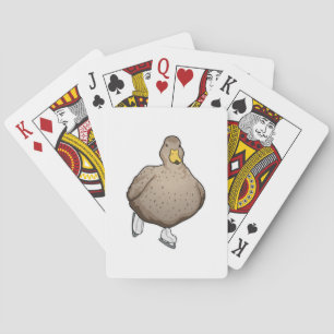 Duck Ice skating Ice skates Poker Cards